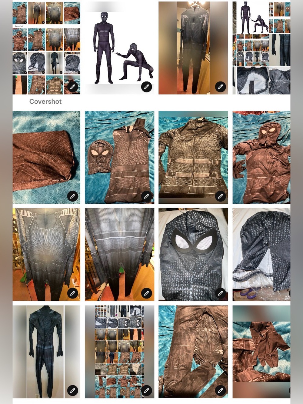 Spider-Man Far From Home Night Monkey  costume 2pc Stealth suit MENS PLUS SZ NEW